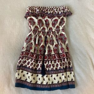 Strapless Boho Summer Dress